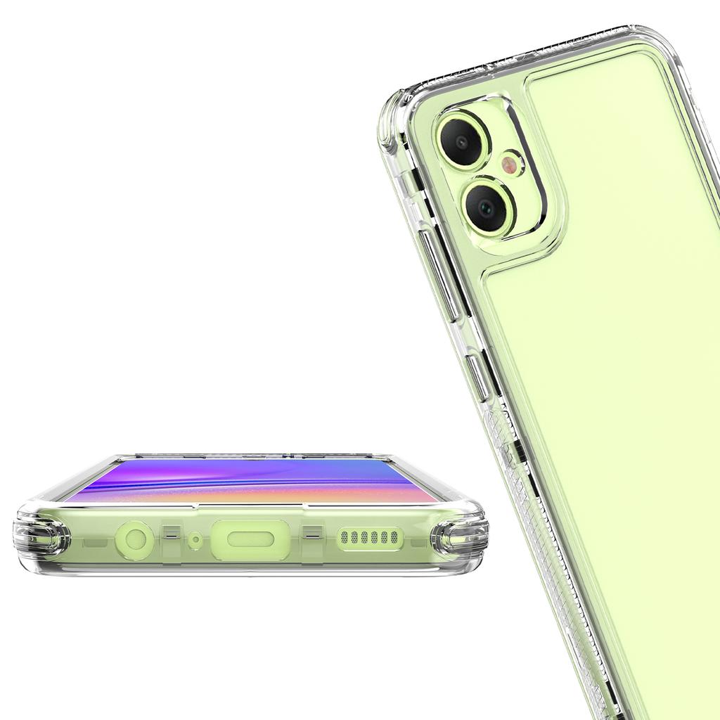 Für Samsung Galaxy A05 4G Hülle Acryl+TPU 3-in-1 Transparente Handyhülle