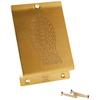 AMIG | Door Pedal 1 | 147 X 98 X 3 Mm | AISI 304 Stainless Steel | PVD Brass-plated