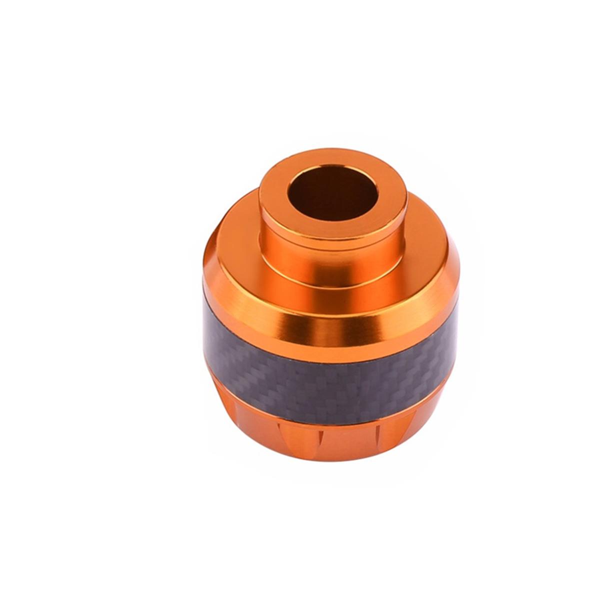 

New 1pc Orange & Carbon Fiber Motorcycle Front Fork Frame Sliders Crash Protection