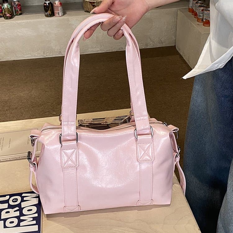 Glossy Large Capacity Tote Bag Women's Shoulder Bag
