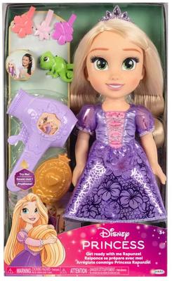 Conjunto de Cuidados com o Cabelo Princesa Disney Frozen para Crianças Pequenas com Acessórios (1784991) - Boneca, Secador, Escova de Cabelo, (Rapunzel)