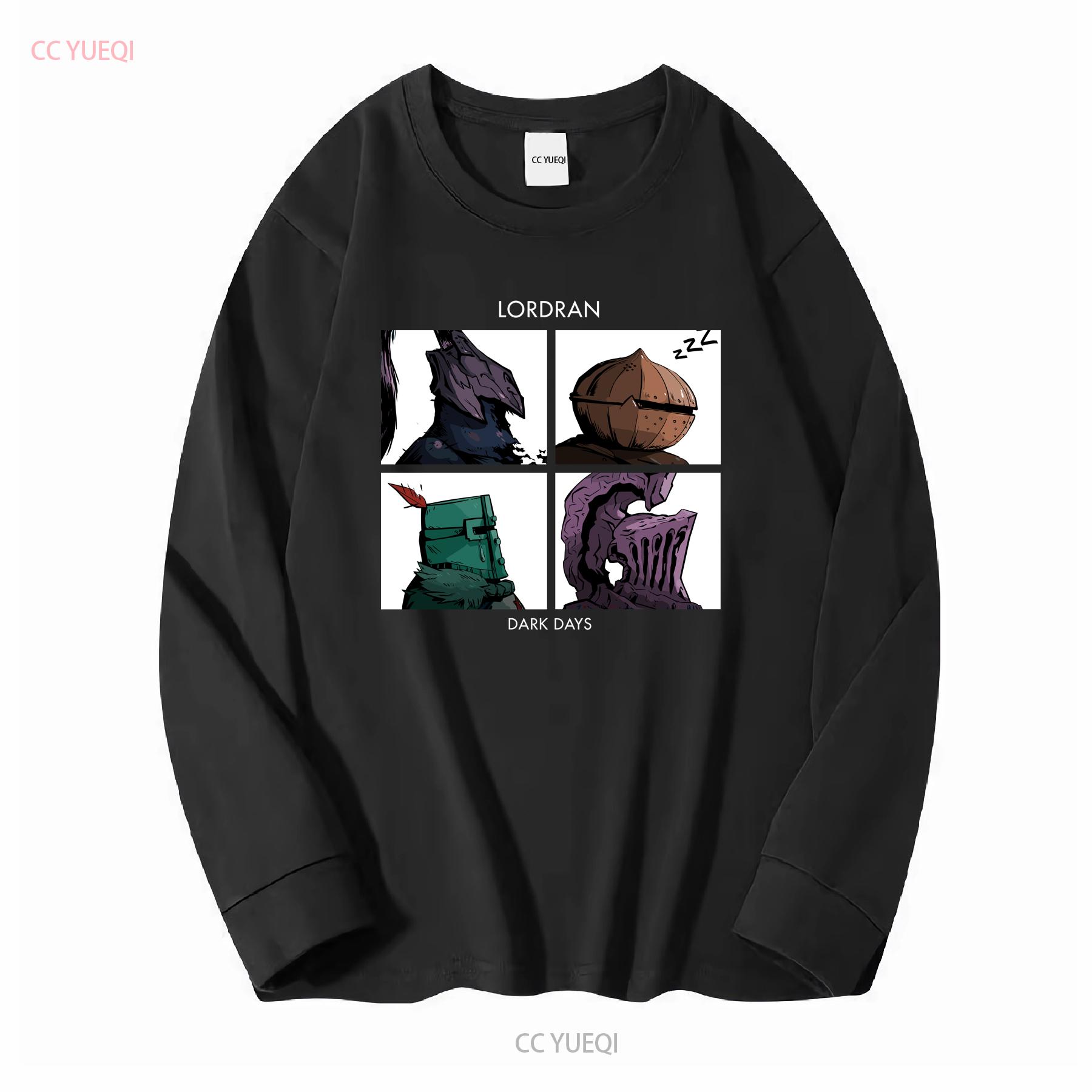 

Lordran Dark Souls Days T Shirt Regular Fit Crew Neck Cotton S M 5XL long or short sleeves vintage Washed homme XL