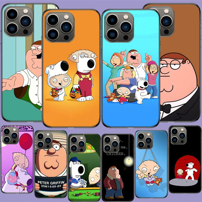F-Family Funny Guy Phone Case For Iphone 17 Air 15 Pro 14 Plus 16 Pro Max 17E 16E 12 13 Mini 11 Cover Cute Fundas