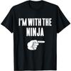 I'm with The Ninja Funny Halloween Couple Costume T-Shirt Khan Mens Womens Tank Top Sweatshirt Hoodie 429 Black