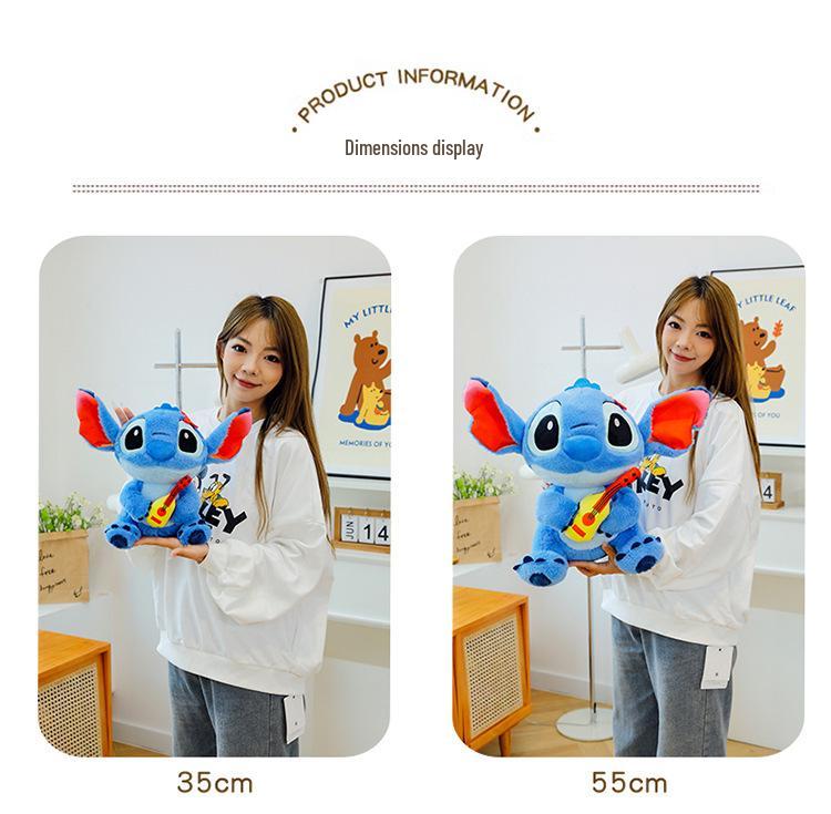 New Stitch Guitar Plush Toy - Lilo & Stitch Claw Machine Exchange Birthday Gift