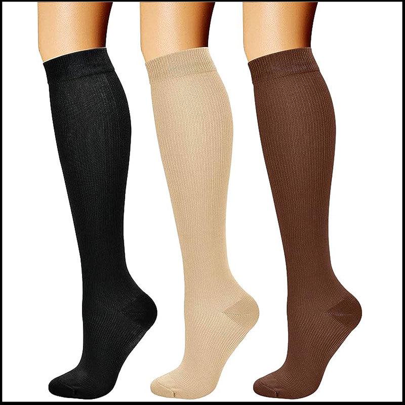 Compression Knee-high Socks Set for Running and Sports - Graduated Support, Multiple Pairs (3/4/6/8)