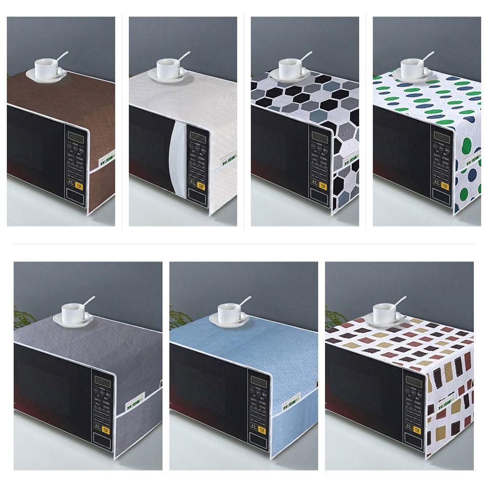Oilproof Microwave Protective Cloth Dustproof Kitchen Appliance Cover  Kitchen Use