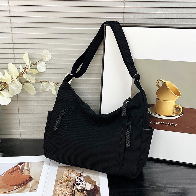 Casual fashion large-capacity bag women's summer new canvas bag student trade women's versatile messenger bag