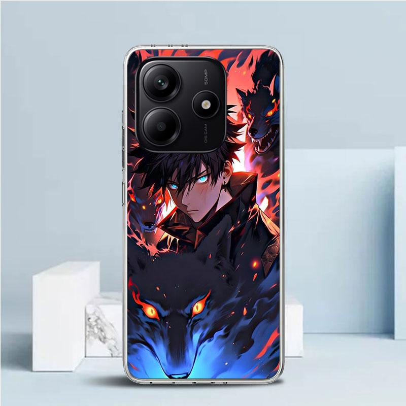 Kaisen J-Jujutsu Fushiguro Megumi Phone Case For Xiaomi Redmi Note 15 14 14S 13 12S 12 Pro Plus 11S 11 11T 11E 10S 10 + Soft TPU