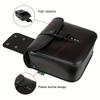 1 Pair of Waterproof PU Leather Motorcycle Saddlebags Detachable Strap Side Storage Toolkit & Tail Luggage