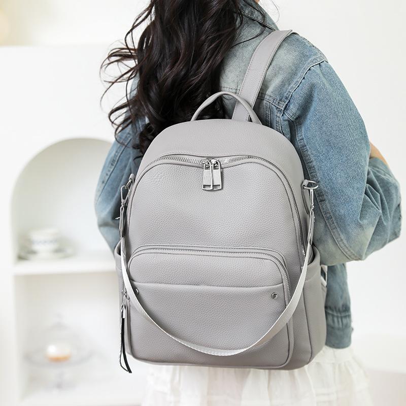 New backpack women's commute single shoulder oblique span bag women's large-capacity travel commuter backpack