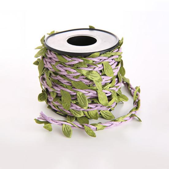 Künstliches Rankenseil, umweltfreundliches, verschleißfestes Hanfseil aus Stoff mit künstlichen Ranken, grünen Blättern, für Zuhause