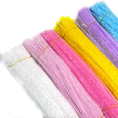 300 szt. drucików kreatywnych, brokatowe druciki szenilowe + 4 szt. kleju w sztyfcie, druciki szenilowe, kreatywna dekoracja rękodzielnicza