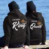 2024 His Queen & Her King Couple Hooded Sweatshirts