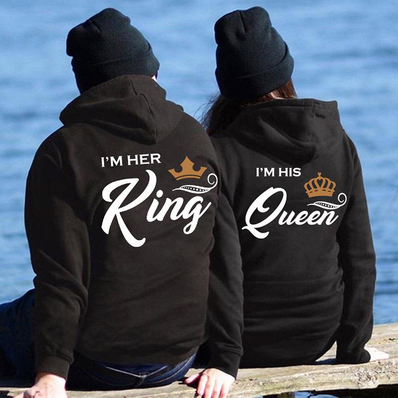 2024 His Queen & Her King Couple Hooded Sweatshirts
