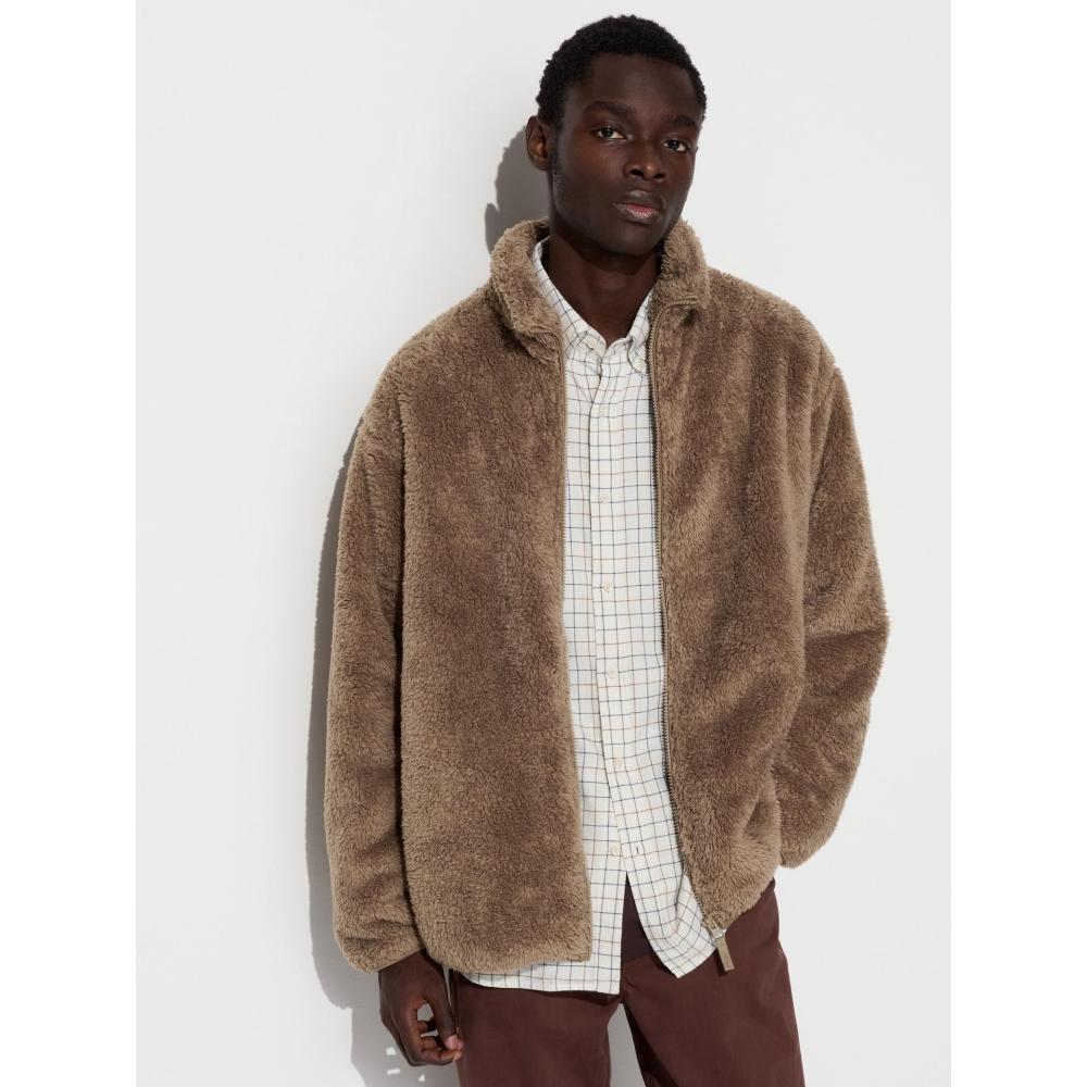 

Uniqlo Пушистая флисовая куртка на молнии с длинным рукавом 05 GRAY/UNISEX S