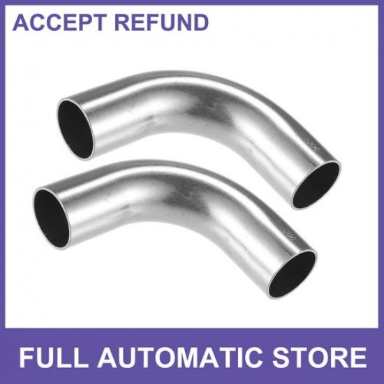 

2 Pcs Bend Elbow Pipe Tube 1.26 OD 4 Leg Length 90° Exhaust Pipe for Cars New