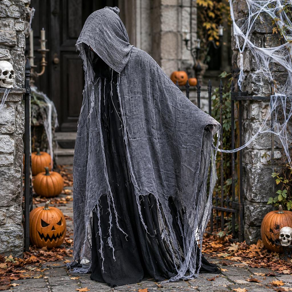 Halloween Witch Cloak Costume for Women, House Cosplay Outfit, One Size
