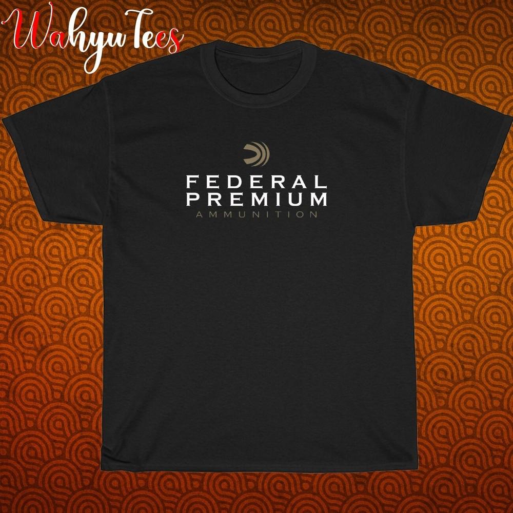 

New! Federal Ammunition Logo Black Navy White Size S-5XL Unisex T-Shirt 4XL