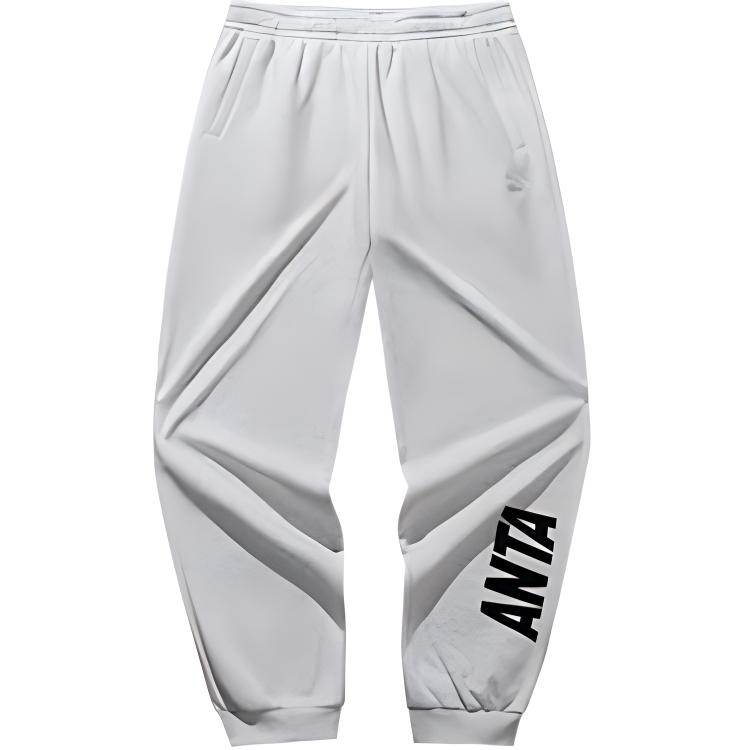 

Anta Повседневные Простые Однотонные Спортивные Трикотажные Штаны с Буквами и Эластичными Свободными Манжетами Мужские Брюки Серый 952448308-1 S