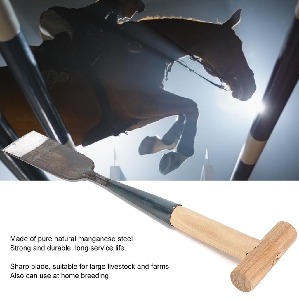 Manganese Steel Durable Horseshoe Trimming Hoof Clipping Shovel Tool for Livestock Farm Home