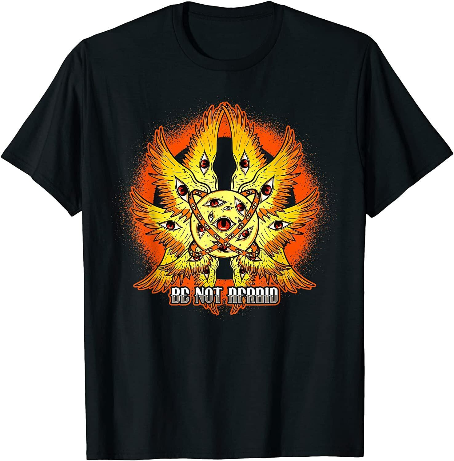 New Biblically Accurate Angel Meme Ophanim Be Not Afraid T-Shirt XL