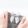Spanish Pink Knee-High Baby Socks with Large Bow for Girls