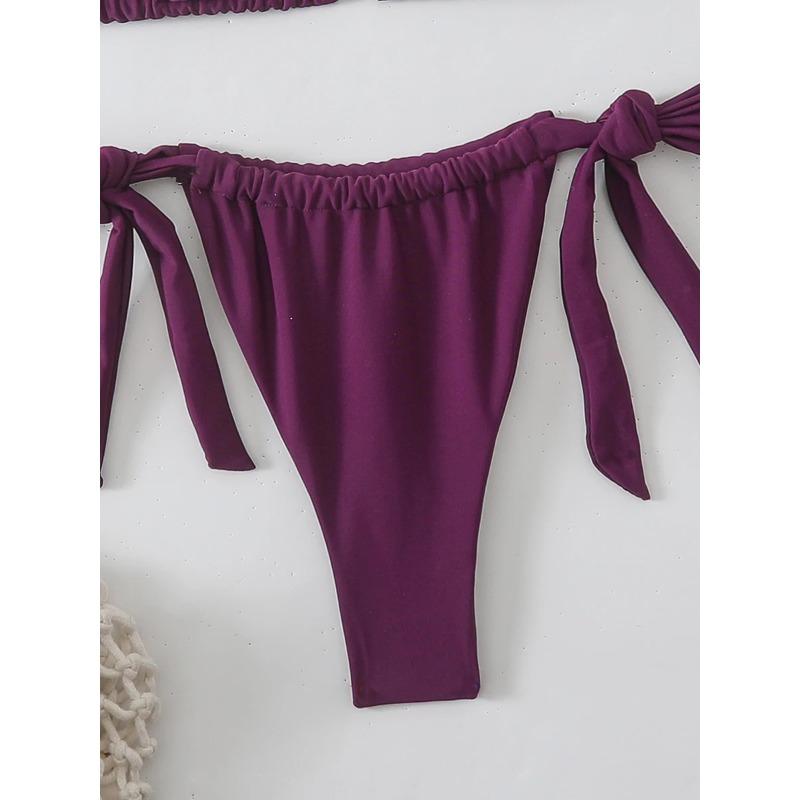 Sexy Micro Bikiny 2026 Dámské Plavky Ženské Plavky Mini Tanga Bikiny Set s Tkaničkami Biquini Plážové Oblečení Plavání pro Plavky