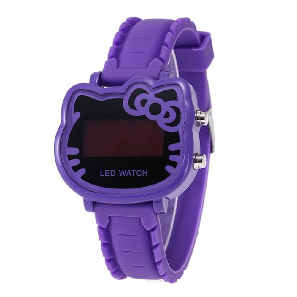 Orologio Bambina Carino Cartone Animato Bambino LED Studente Elettrico Moda