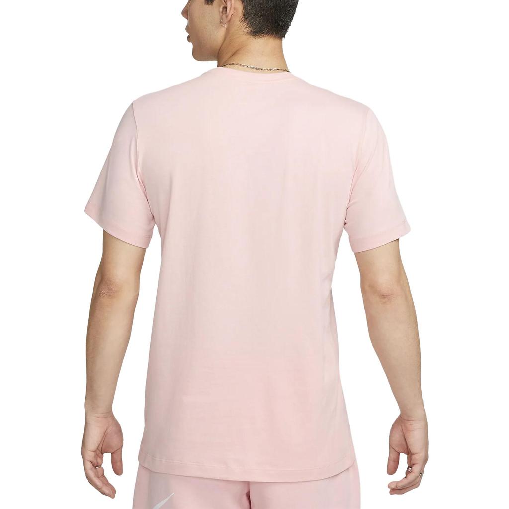 Nike T-Shirt mit Logo-Print, Rundhalsausschnitt, kurze Ärmel, Herren, Oberteile, Rosa AR4999-686