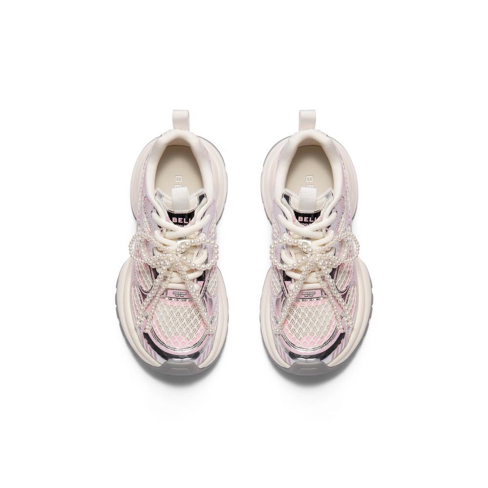 Belle Fashion Color Contrasting Dad Shoes Women 2025 Summer New Comfortable Breathable Mesh Casual Shoes