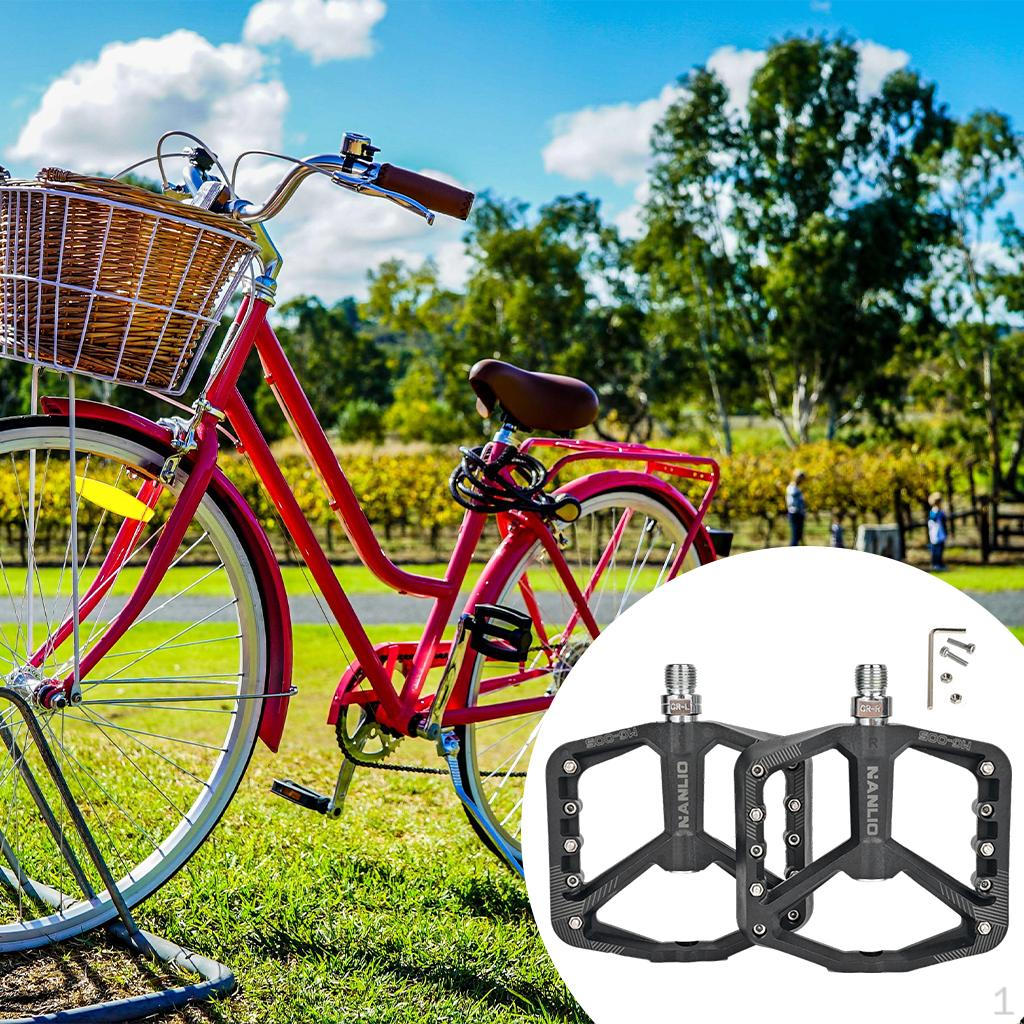 Bike Pedals Mountain Road Nylon Fiber Cycling Cycle Platform BMX Bikes