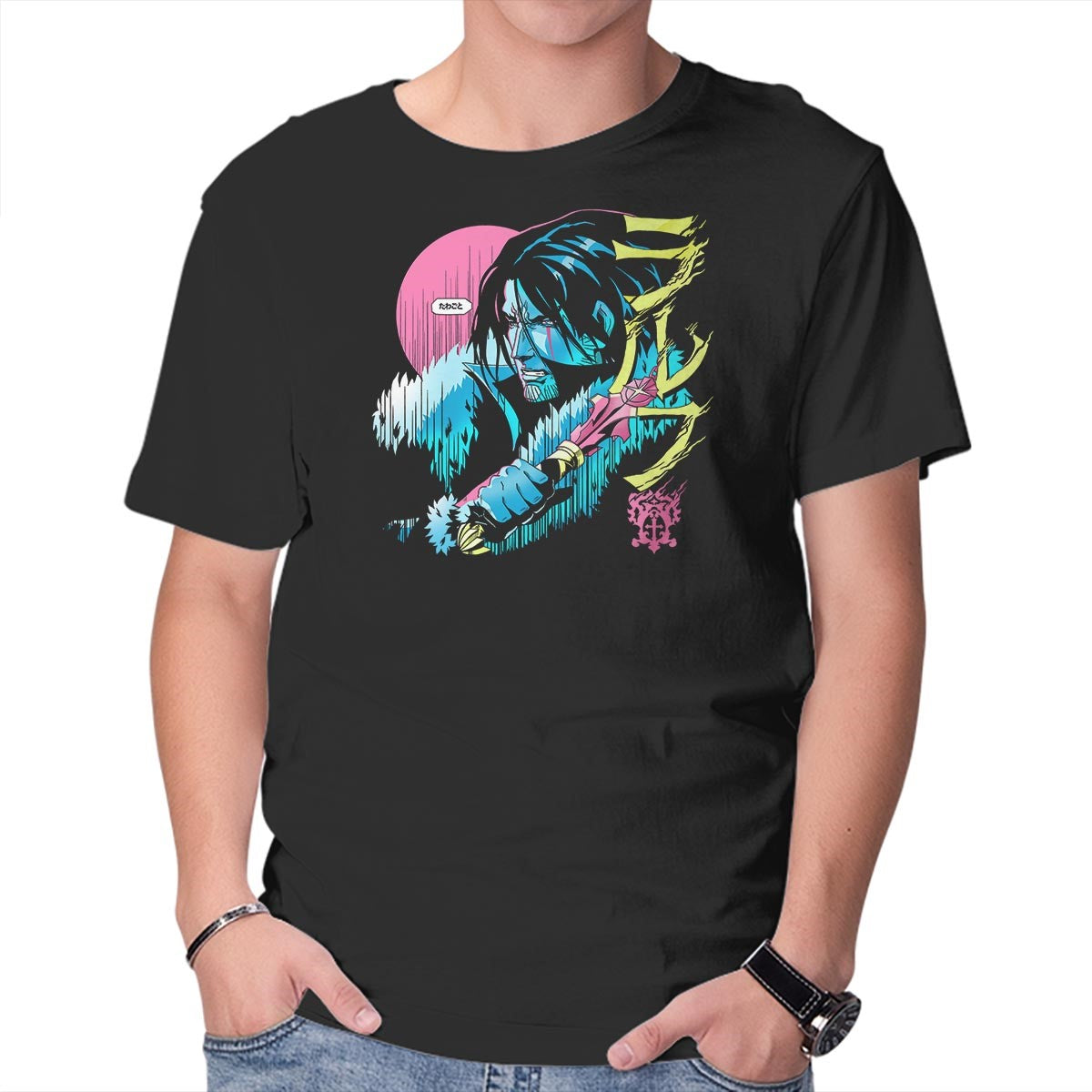 Unisex Crew Neck T-Shirt Trevor the Vampire Hunter Graphic Short Sleeve Casual Tee XXXL