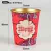 COFLYEE Wedding Disposable Gold Foil Paper Cups