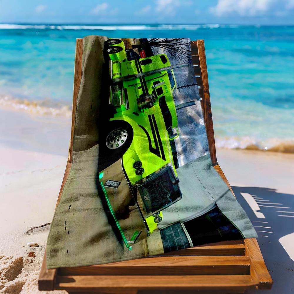 Kw Heavy Trucks Beach Towel Quickdry Soft Microfiber Comfortable Lightweight Portable For Swimmingbeachcamping Travel Beach Accessoriesgym