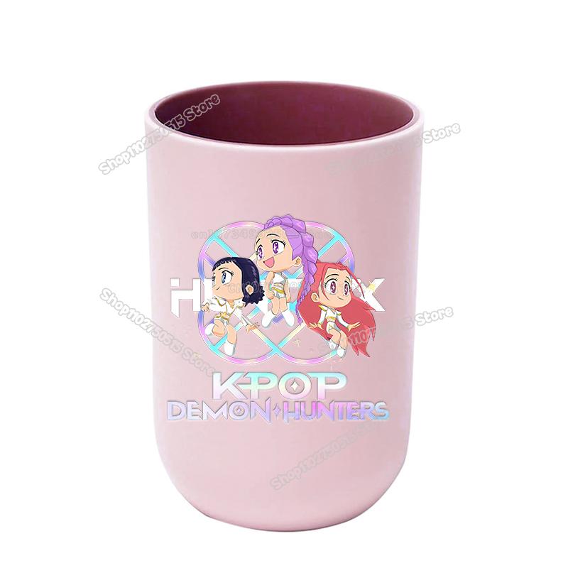 Perfekte KPop Dämonenjäger Kinder Zahnbürstenbecher Niedliche Mädchen Mundspülbecher Zahnbürstenbecher Trinkgeschirr Badezimmer Zahnbürstenhalter