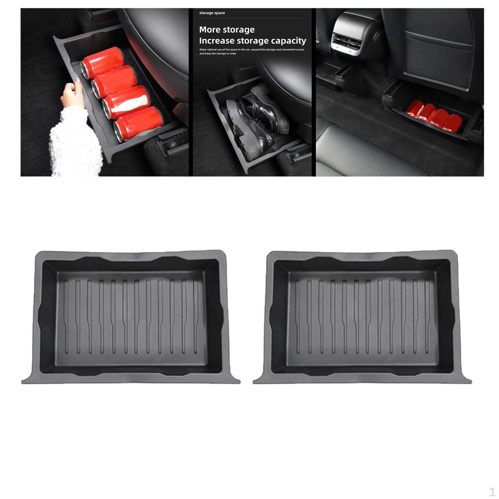 Automotive Under Seat Storage Box/ Hidden Tray Drawer Container Organizer Holder Case/ for