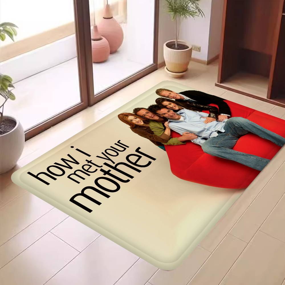 Tapis de salle de bain Classique TV How I Met Your Mother Antidérapant Absorbe l'eau Bande longue Coussin Tapis de chambre Bienvenue Paillasson