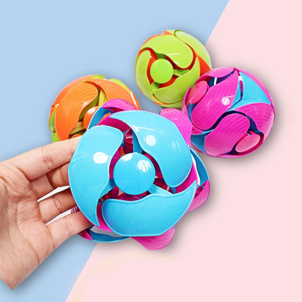 Children throwing ball changing color ball flipping player throwing sensing toy educational toy outdoor fun sports children's