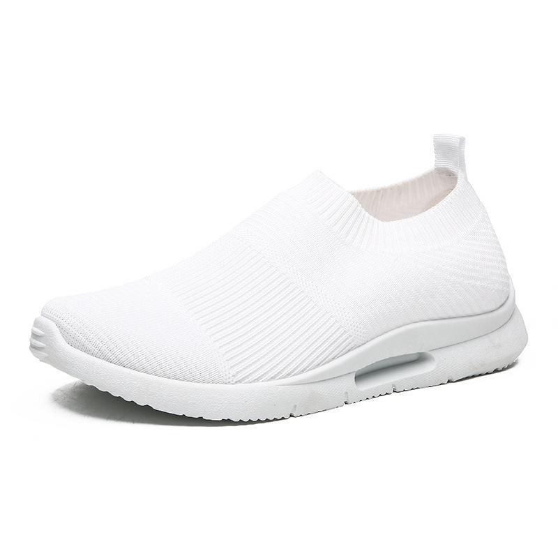 Summer soil mesh sneakers lazy without shoelaces mesh shoes pure black lazy 36