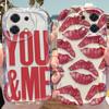 Red Lips Wave Case for Xiaomi Redmi Note 14 13 12 11 10 Pro Plus 5G 9 14C 13C 4G 12C 10C 10S A2 A1 Shockproof Silicone Cover
