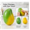 Balle Anti-Stress Croquante à la Mangue Faite à la Main Jouet Fidget Balle Croquante à Presser Blocs Ronds Remplis Jouets Anti-Stress ASMR pour Adultes