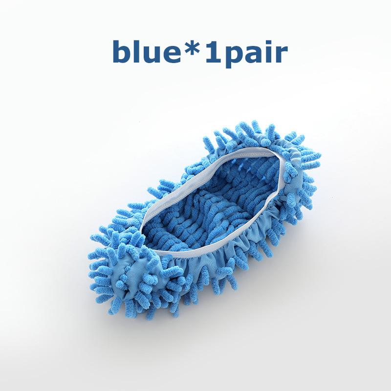 

Новые 1 пара расслабленных ленивых сапог для мытья полов, синельные тапочки для чистки обуви, швабра, тапочки для полировки пола фиолетовый