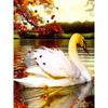 5D DIY Diamond Painting Dusk View Diamond Embroidery Swan Animal Cross Stitch Full Round Drill Manual Art Home Decor Gift