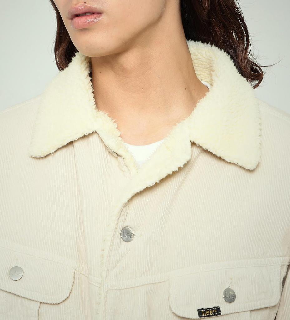 Chaqueta de pana Lee Boa Storm Rider Marfil para hombre,