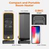 Fast Heating Small Electric Heater Portable Warmer Fan for Bedroom Office Desk Indoor Winter Use