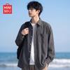 Men's Retro Striped Long-Sleeve Shirt B