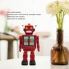 Electric Robot Toys Multipurpose Simulation Innovative 360 Degree Rotation Electric Walking Robot Tin Toy for Kids Presents Collection Red
