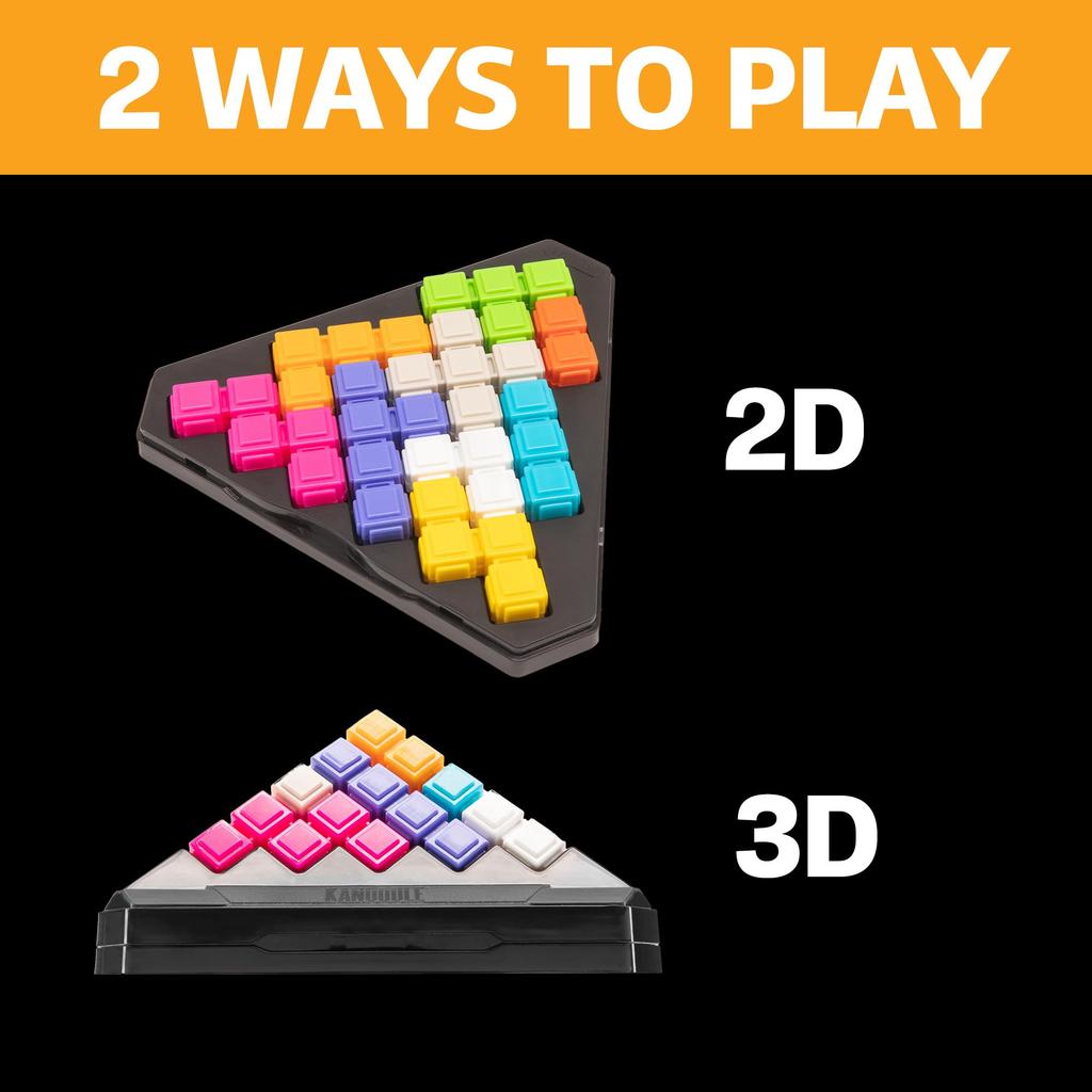 Educational Insights Kanoodle Pyramide 3D Denkspiel Einzelspieler Gehirn Handheld Reisespiel für Herausforderndes Logikrätsel Geschenk für Jugendliche und Alter -