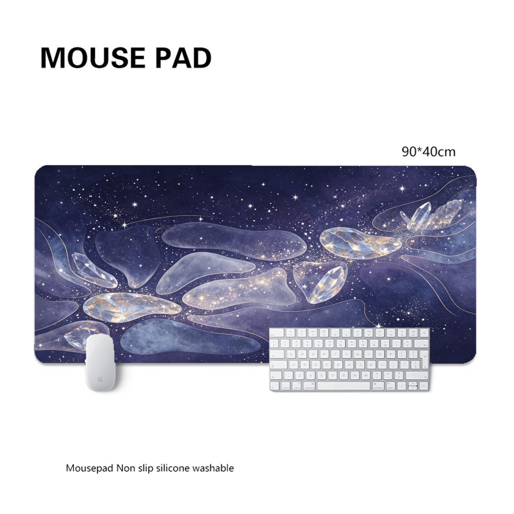 Offwhite Neutral Morandi Greygreen Stone Abstract Texture Playmat Minimalist Wabisabi Gaming Desk Mat